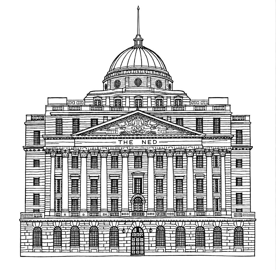 Line drawing of The Ned