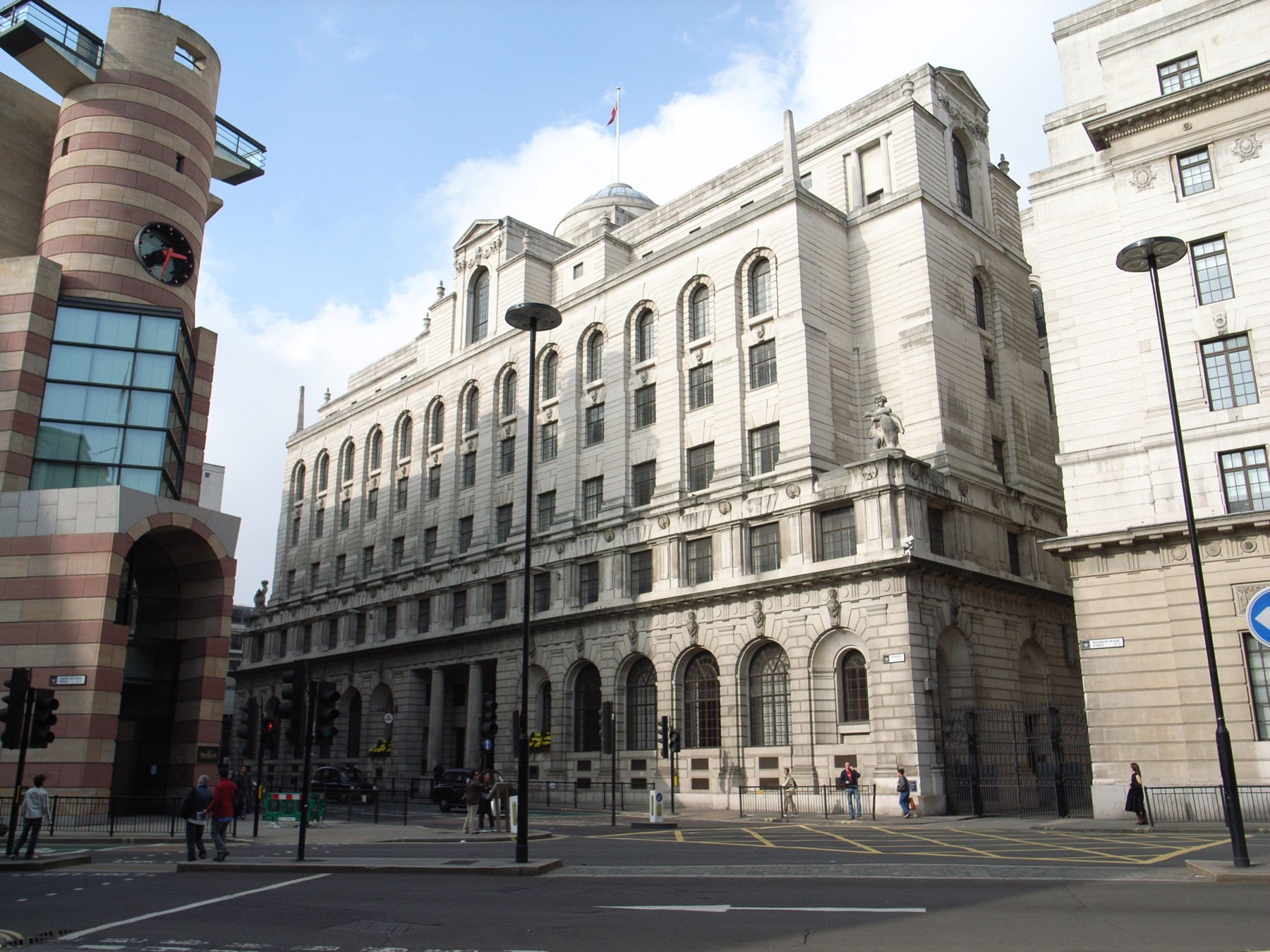 The former Midland Bank building on Poultry in the City of London, now The Ned